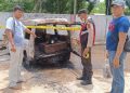 Kondisi Mobil Suzuki Katana yang Terbakar di SPBU (foto: Istimewa)