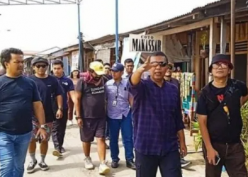 Bongky bersama bupati romi saat meninjau Lokasi Kenduri Lawang Swarnabumi 2022 di Tanjabtim (dok. Istimewa)